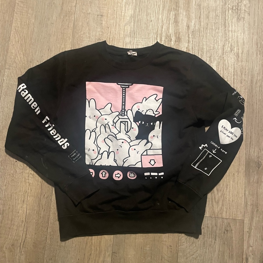 Yoyo The Ricecorpse "Ramen Friends" Claw Machine Crewneck size small